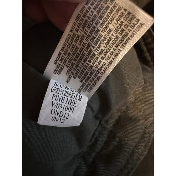 OLD NAVY Olive Drab Green Military Field CPO Jacket Mens Sz M Button Zip Hunting - Picture 7 of 10